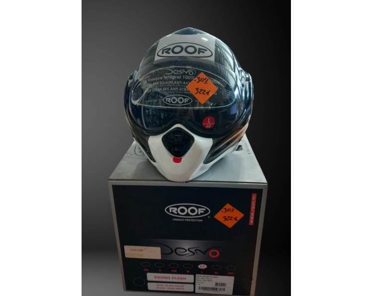 Casque ROOF Noir et Blanc
